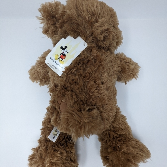 WALT Disney World Pre Duffy Bear With Vintage Tag Tan Plush Hidden Mickey 16" - Picture 2 of 10